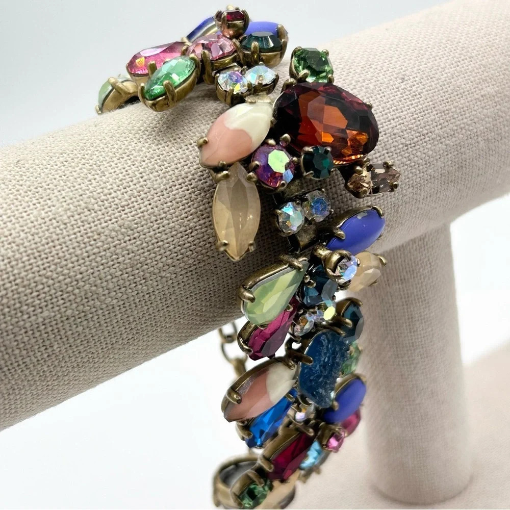 J. Crew Druzy Jeweled Bracelet